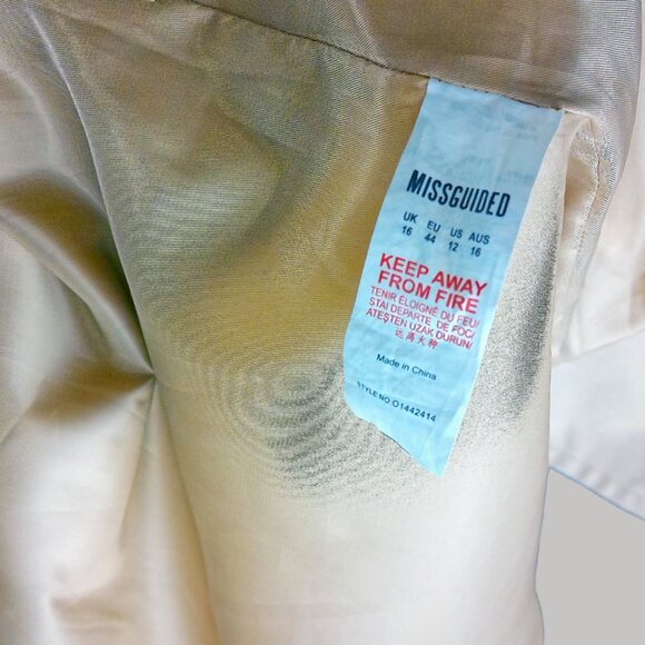 Misguided Double Breast Trench Coat - Picture 10 of 10